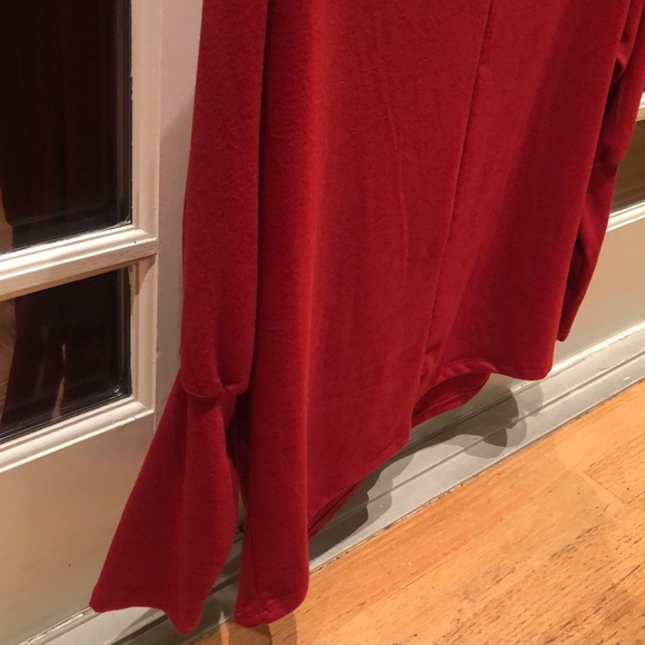 Gibson Red Boat soft draped Neck Long Sleeve Top M - Picture 9 of 10
